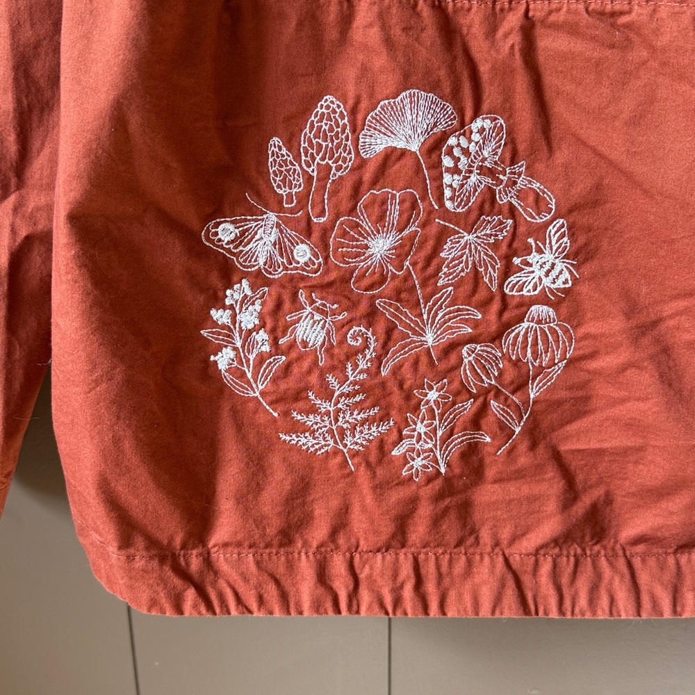Women's Rust Orange Hooded Jacket - Picture 4 of 4